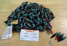 200 GE MULTI-COLOR Replacement Mini Glass Bulb Incandescent 2.5 Volt 0.35 Watt