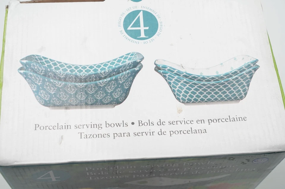 Conjunto de 4 tigelas de porcelana internacionais certificadas 36 oz e 26 oz - Imagem 4 de 4