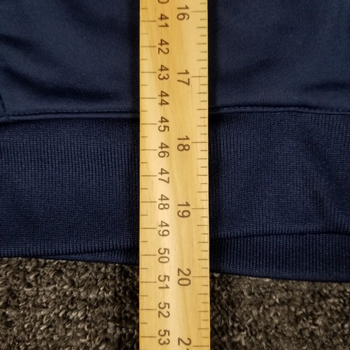 Adidas Jacket Boys 7 Blue Full Zip Track Casual School Athletic 3 Stripes Mock - Picture 7 of 12
