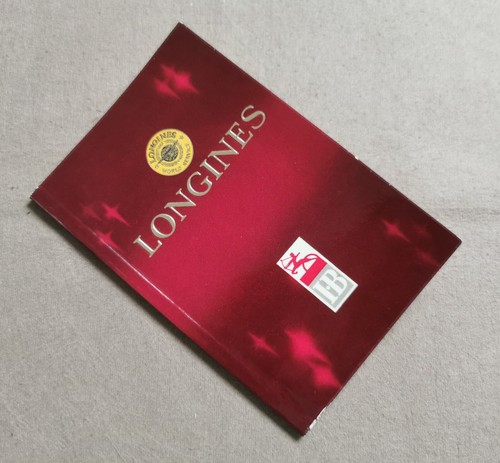 Longines Genuine Vintage Warranty Red Color Booklet Papers Blank 70's Years
