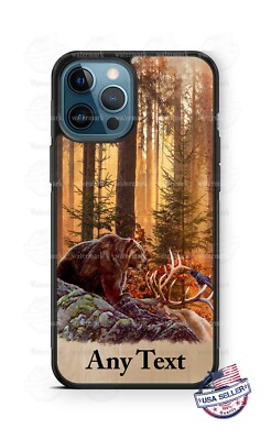 Wild Bear in Forest Autumn Fall Season Phone Case For iPhone Samsung Google