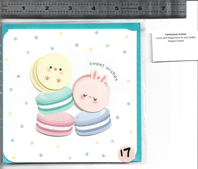 1 single   PAPYRUS  & Hallmark embellished EASTER  Card