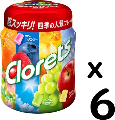 Clorets Seasonal Assorted Bottle R Bottle Gum 140g x 6 from japan