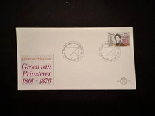 CM) 1976. HOLLAND. HISTORICAL CHARACTERS. FDC. ANNIVERSARY OF THE DEATH OF GROEN