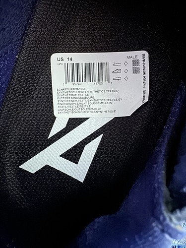 adidas Mens 14 Adizero Low Top Football Cleats Team Navy Blue/White HR1604 NEW - Picture 2 of 8