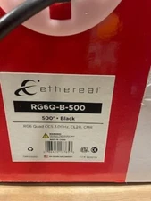 Ethereal RG6 Quad Coaxial Cable (RG6Q-B-500) 500ft