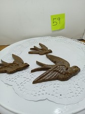 Vintage Made In USA Mcmlxxxiv Burwood Prod Co. Set of 3 Plastic Birds 2650,01,02