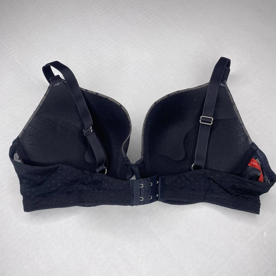 Sujetador Scandale Paris Negro Tostado Encaje Superpuesto 40D Estilo Forrado con Aros SCA14-2259 Foto 3 de 4