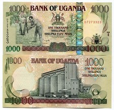 Uganda  2009 1000 Shillings P43 Unc Banknote Money X 5 Note Dealer Collectors