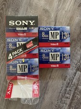 5x Sony 8mm 120 min MP Camcorder Blank Video 8 Cassette P6-120MP Metal NEW