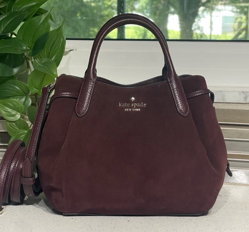 KATE SPADE DUMPLING SMALL SATCHEL SHOULDER CROSSBODY BAG TOTE DARK