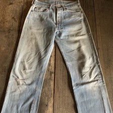 Vintage Levi's 501 Redline Selvedge 80s Made in USA Button 524 Faded W30 L30