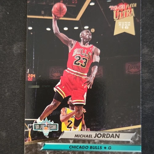 1992-93 Fleer Ultra \*\*MICHAEL JORDAN\*\*#216 Dunk Rank! Classic! HOF/GOAT