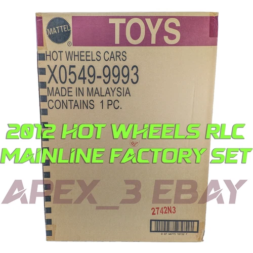Hot Wheels 2012 RLC Mainline Factory Set w/ Treasure Hunts, Exclusives, Redlines