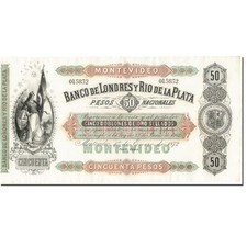 [#267360] Banknote, Uruguay, 50 Pesos = 5 Doblones, 1872, 1872-01-01, KM:S238a, 