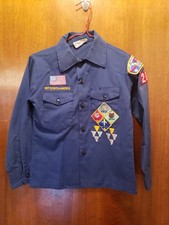 1980's Boy Scouts of America Troop Shirt Boys Sz 10 Okemos MI