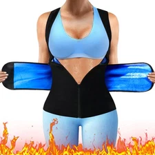 Women Sauna Suit Sweat Waist Trainer Vest for Trimmer Belt Slimming Body Shaper