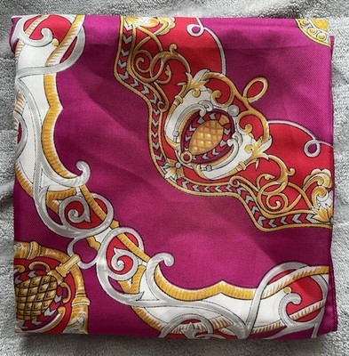Mehrfarbiger Damen gemusterter Schal hübsch bunt Vintage 30''x30'' Ref00410