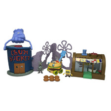 Fisher-Price Imaginext SpongeBob SquarePants Chum Bucket Krusty Krab Playset