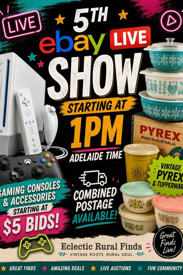 😎😎 Fifth Live Show At 1pm Adelaide Time Cool Consoles 👍😛