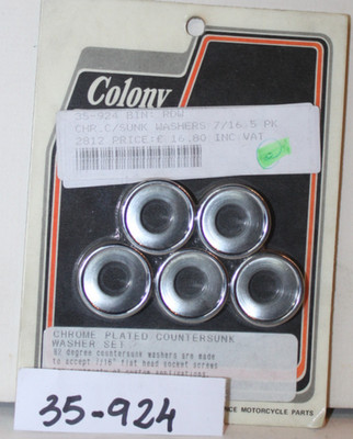 Harley Davidson Senkscheiben für 7/16'' Flachkopfschrauben Chrom CO9844-5