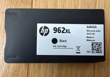 Genuine HP 962xl Black Noir Ink Cartridge Sealed New Exp 2027