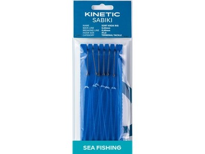 Kinetic Sabiki Sort Krok #3/0 Rotbarsch System Rig Vorfach