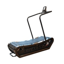 Gymkit The Curv. Curved Treadmill Manual Running Machine with Monitor