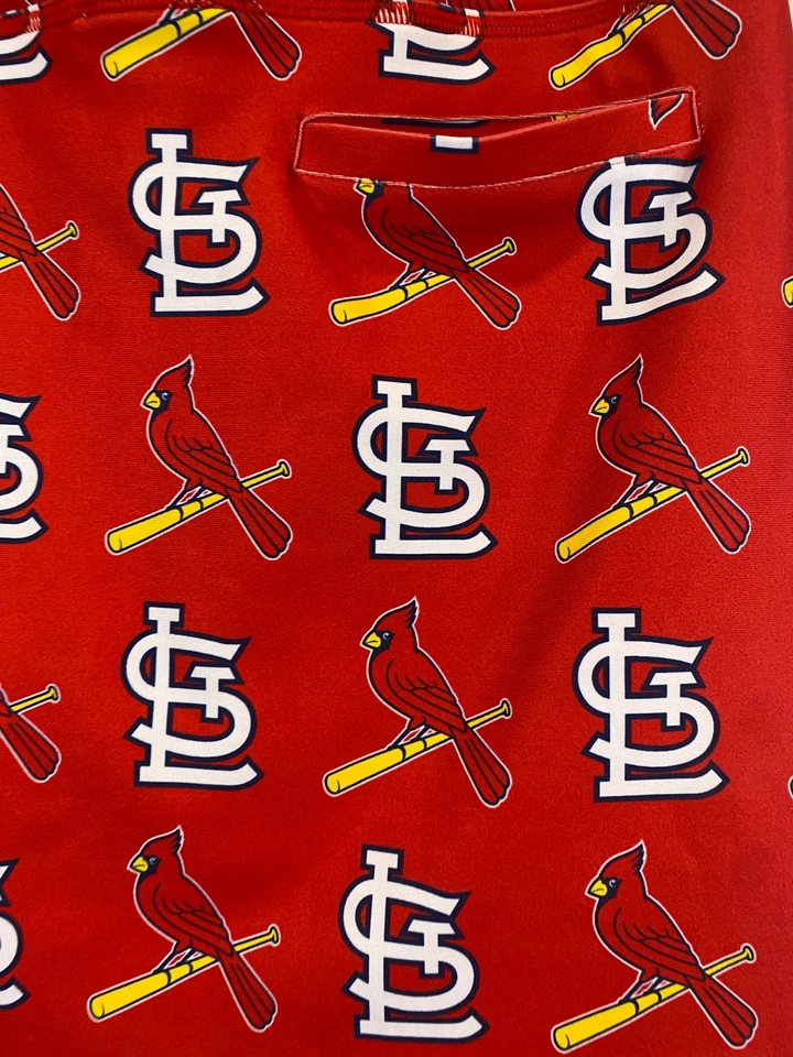 Falda corta activa con logotipo rojo de golf de los Cardenales de San Luis talla mediana Loudmouth para damas Foto 4 de 4