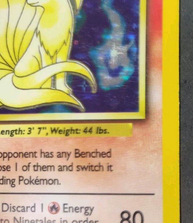 Rare Holo Base Set Ninetales 12/102 (Shadowed, Unlimited, English