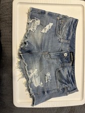 Express Blue Distressed Shorts Size 4
