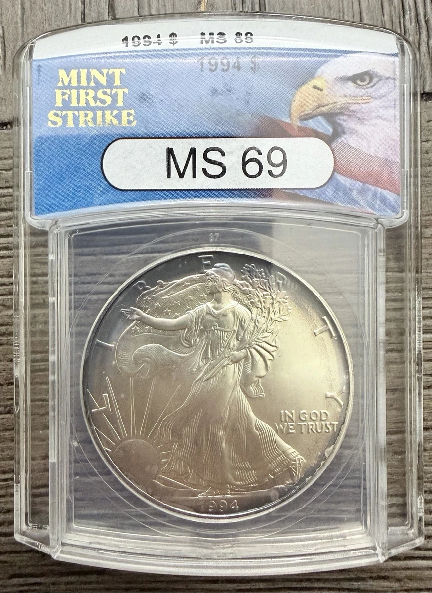 ANACS Certified American Eagle MS 69 Silver Bullion Coins for sale