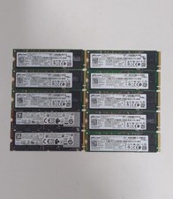 LOT OF 10: 256GB NVMe M.2 2280 Major Brands 20%-80% Health, Micron, Intel, Etc. 