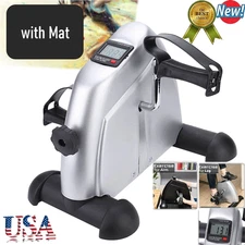 Mini Exercise Bike Under Desk Pedal Exerciser Cycle Arm Leg Peddler LCD Gift US