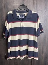Daniel Cremieux Classics  Men's XL Short Sleeve Polo Shirt Soft Cotton Striped