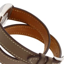 HERMES Cape Cod Double Tour Etoupe Watches CT1.210 Stainless Steel/Leather L... 12