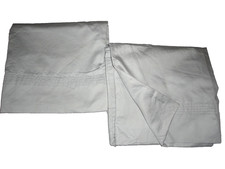THE COMPANY STORE LEGENDS HOTEL GRAY SATEEN 2 KING PILLOWCASES 20X38