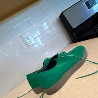 MENS DARK GREEN AND PLAID COLE HAAN SHOES SIZE 12 GREAT CONDITION Cole Haan Green Suede Casual Shoes for Men for sale | eBay main image 4