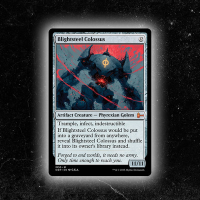 Blightsteel Colossus - Custom MTG Card - High-Quality