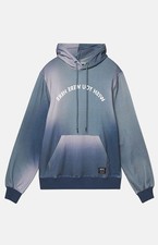WeSC MIKE GRADIENT SIZE MEDIUM DUSTY TEAL " ( WISH YOU WERE HERE " HOODIE NWT