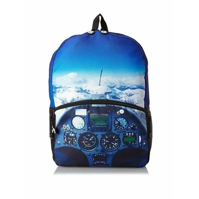 MOJO Cockpit Flight Deck Aircraft 17'' Backpack Blue Jet Pilot NEW