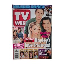 TV Week - Vintage Magazine Jan. 10-16, 2004 Australian Idol Pin-Up, Home & Away