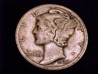 1928-D  Mercury Dime,  Very Good Grade