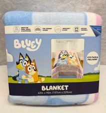 Bluey  Bingo Girls Plush Throw Blanket 62x90 Super Soft Cozy Bedding