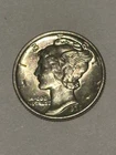 * 1936 *SUPERB GEM BU  SILVER MERCURY DIME * FRESH FROM ESTATE