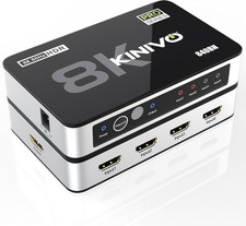 Image of 8K HDMI Switch with Remote 4 in 1 Out (4 Port, 8K 60Hz, 4K 120Hz, 48Gbps, HDR 10