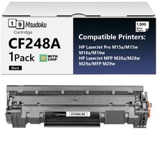 1 Pack CF248A 48A Toner Cartridge for HP LaserJet MFP M28a/w M29a/w Pro M16a/w