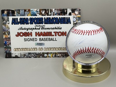 Josh Hamilton Signed Rawlings Official League Ball Texas Rangers MVP COA