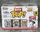 Funko Bitty Pop Toy Story Pack Of 4 Woody Forky Gabby Gabby + Mystery Figure NEW