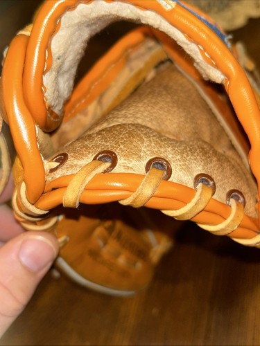 SPALDING ELITE PRO MODELL 42-697 TOP GENARBTES LEDER RECHTS BASEBALL HANDSCHUH BRAUN VNC - Bild 10 von 12